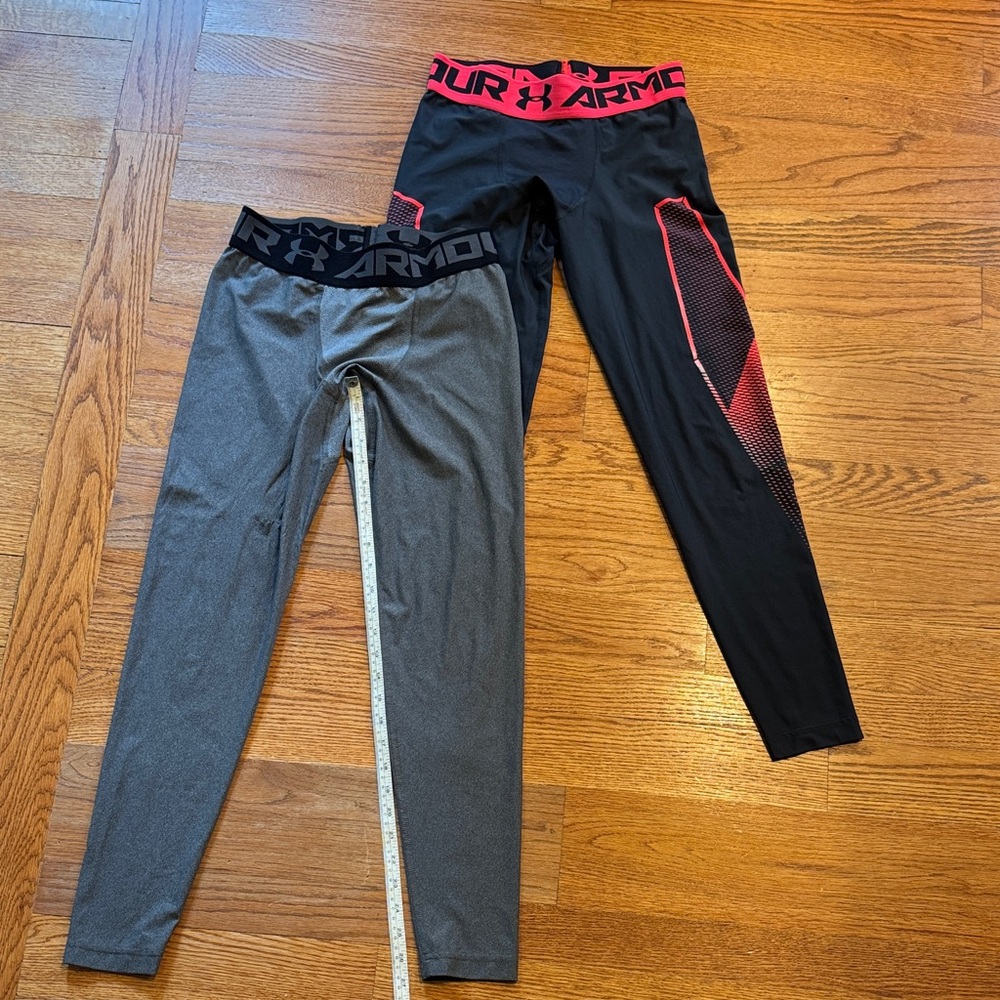 Under Armour Men’s Black and Gray Compression Tights